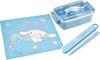 Skater Cinnamoroll 25 Big Ribbon Antibacterial Dishwasher Safe Soft Lid Tight Lunch Square 450ml Lunch Case Lunch Cinnamon Tight Lunch Box Set Box,