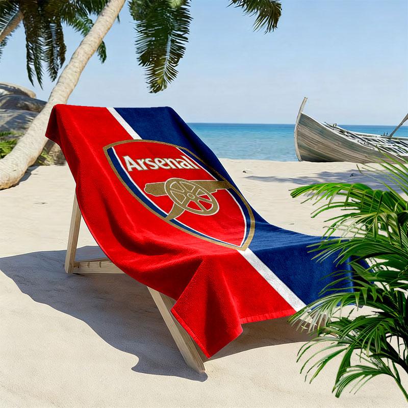 The Gunners logo Print Beach Towel, Large Soft Quick Dry Towel for Beach Camping Swimming
