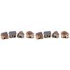 VANZACK Set of Miniature Micro Village Landscape Resin Thatched Huts for DIY Tabletop Bonsai Accessories 8-Piece Houses, Models, Terrariums, Decor,