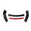 4pcs Universal Car Front Bumper Lip Body Kit Spoiler ABS Material Carbon Fiber Decorative Strip New Style Accessories