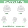 20 Pieces Silicone Salt And Pepper Shaker Stoppers 10, 12, 13, 15, 16 Mm Stoppers For Salt And Pepper Shakers, Salt Shaker Plug