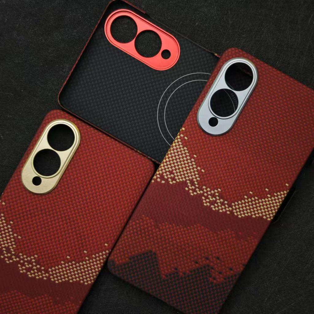 Новый Sunset Подходящий для Samsung S25Edge Кевларовый Чехол для Мобильного Телефона Тонкий Бизнес S25Edge Защитный Чехол Магнитная Адсорбция