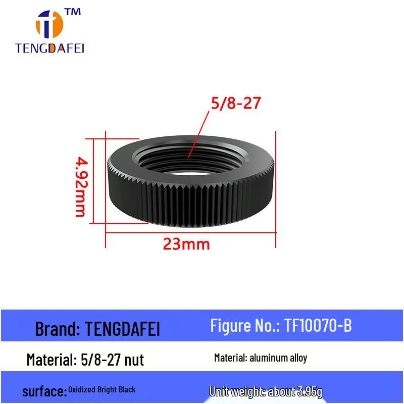 Reversible 1/4" Male To 3/8" Female Adapter for Camera Tripod Ball Head with M4-M8 Conversion Screws