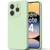 Чехол для Xiaomi Redmi Note 14 5G (не для 4G) - Силиконовый Защитный от Царапин Зеленый - E.F.Connection®