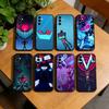 Hazbin H-Hotel V-Vox Чехол для телефона для Samsung Galaxy A73, A72, A71, A70, A53, A52, A51, Мягкий силиконовый черный чехол