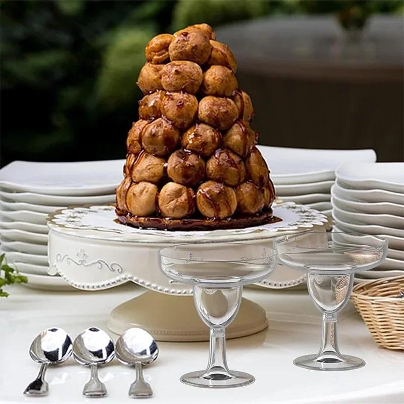 20 шт. Пластиковые бокалы для шампанского, одноразовые коктейльные бокалы для мартини, бокалы-флейты для свадебной вечеринки, сока, напитков, барные чашки