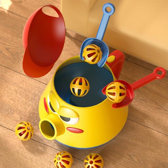 Kids Vacuum Cleaner Toy Set with Push Walker Bell Ball Spade 360 Degrees Rotating Tackle Throwing Game Skill Development