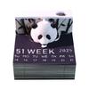 217 Sheets Paper Carving Art 3D Non-Stick Sticky Note Pad Original Paper Card Crafts Panda 3D Notepad Tear-Away DIY Notes
