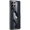 Для Samsung s21 Ultra чехол Роскошный ТПУ Мягкий Бампер Углеродное Волокно и Натуральная Кожа Чехол Совместим с Samsung Galaxy s21 Ultra 6.8" Дюймовый Чехол Камера