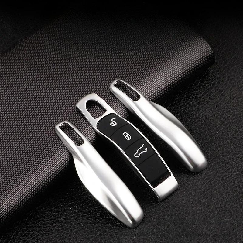 Для Porsche Panamera Spyder Carrera Macan Boxster Cayman Cayenne 911 970 981 991 автомобильный смарт-брелок для дистанционного ключа чехлы набор оболочек