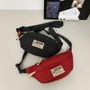 Solid Color Crossbody Chest Bag Simple Shoulder Bags Japanese Harajuku Crossbody Bags  Female