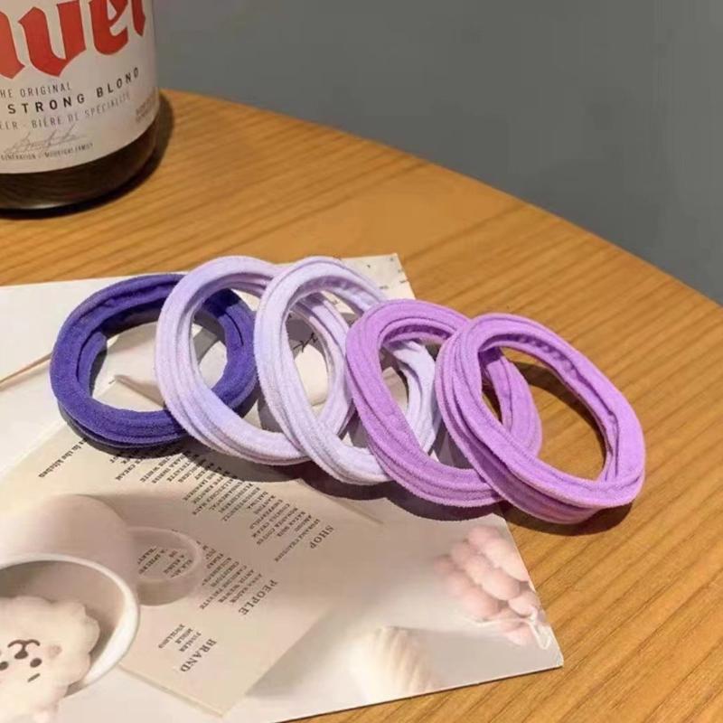 5 шт. 5 см Разноцветные Толстые Резинки для Волос Флуоресцентного Цвета Эластичные Резинки для Девочек Головные Уборы Скранчи Держатель Аксессуары для Волос Подарок