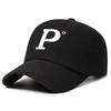 Letter P Embroidery Baseball Cap Adjustable Sun Protection Gifts Breathable