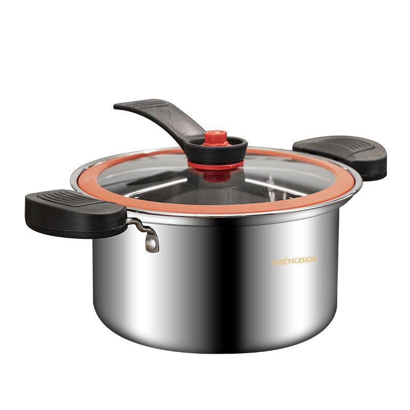 3,5 л Утолщенная пароварка микродавления и кастрюля для каши для газовых и индукционных плит