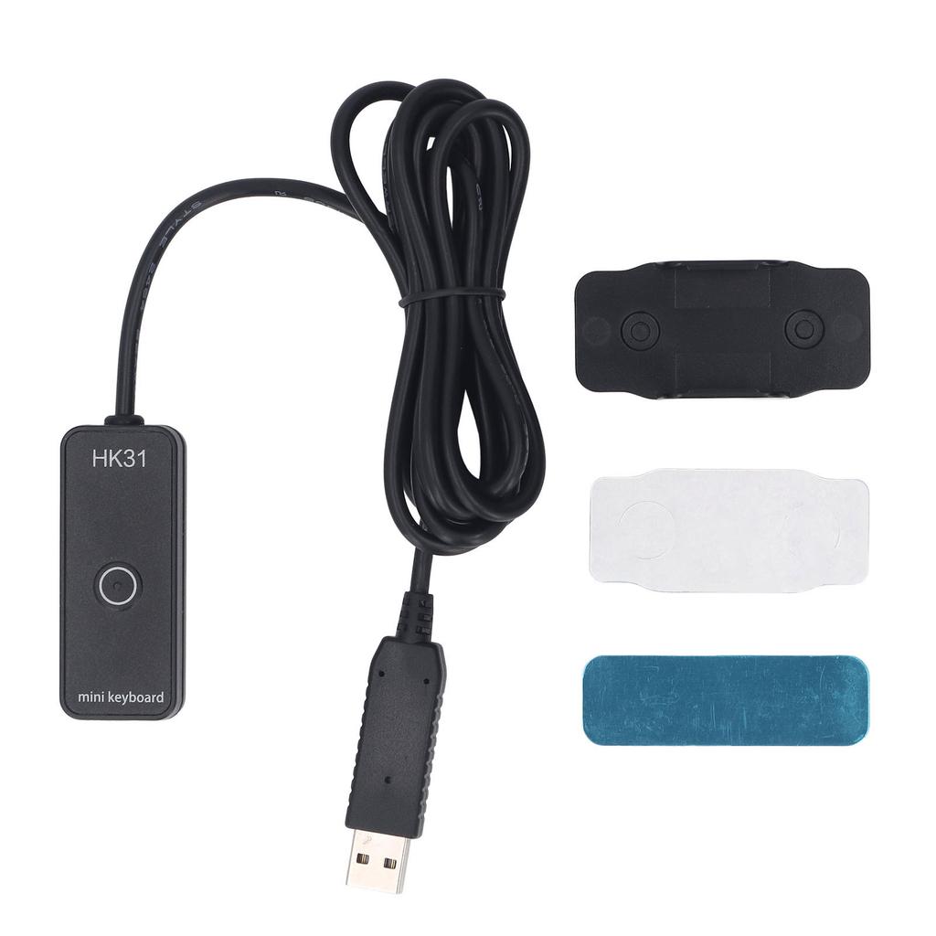 Пользовательская USB Мини-клавиатура Программируемая Макро-клавиатура Рельефный дизайн Брайля Магнитное крепление HK31 1 Позиция клавиши
