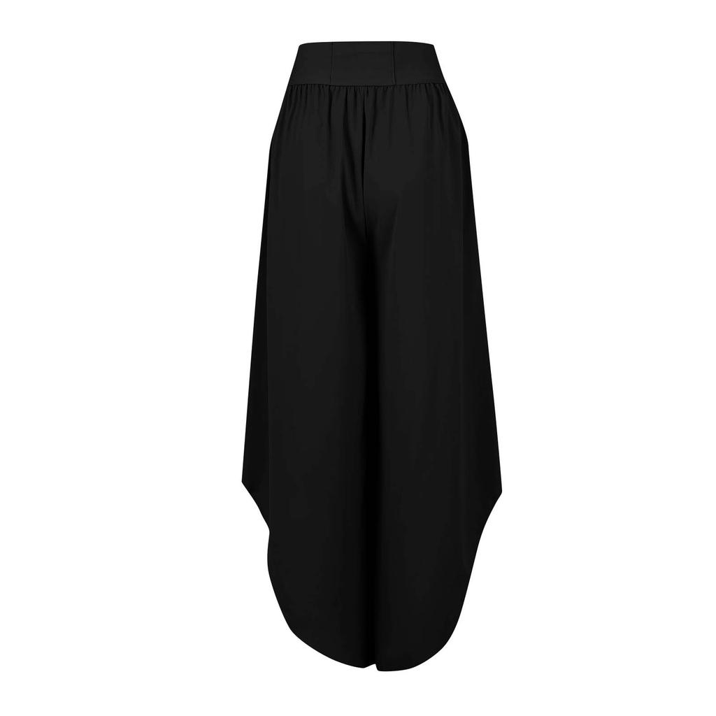 Брюки для женщин, повседневные летние брюки с эластичной резинкой на талии и карманами