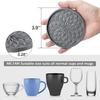 6Pcs Silicone Coasters Insulated Anti-Scald Heat-Resistant Odor-free Drink Coasters Home Bar Kitchen Decor