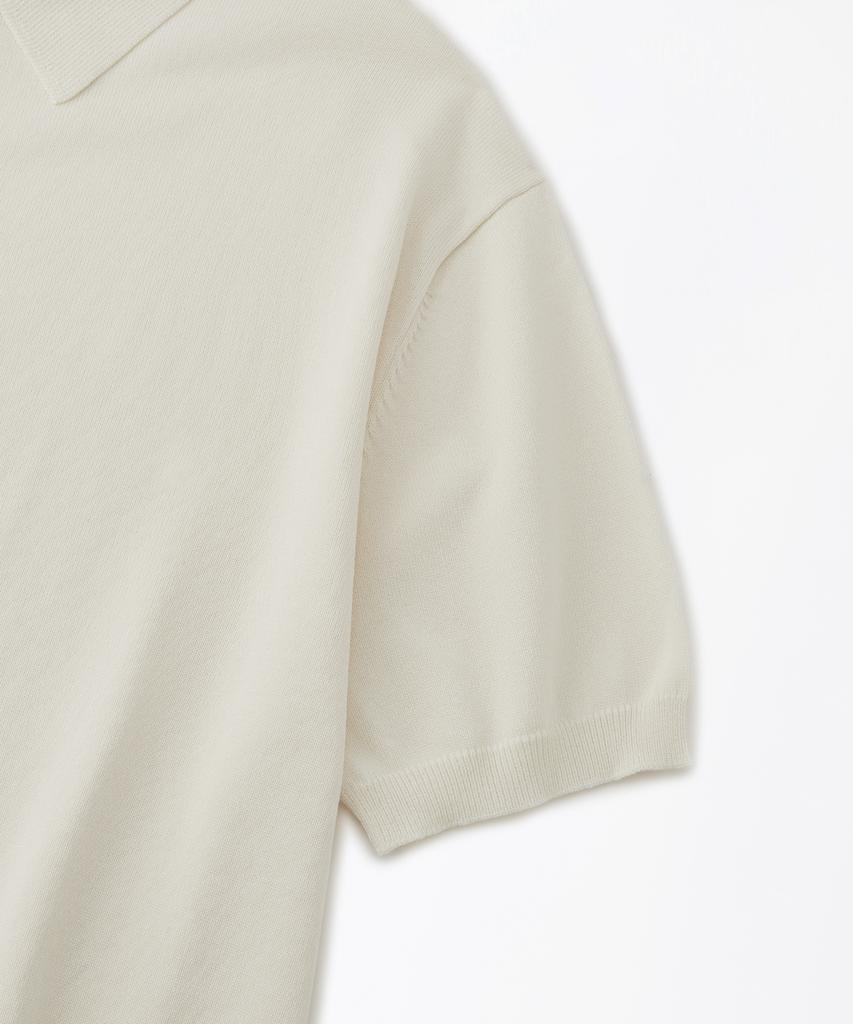 OUTSTANDING Hs Knit Collar Shirt_Ivory