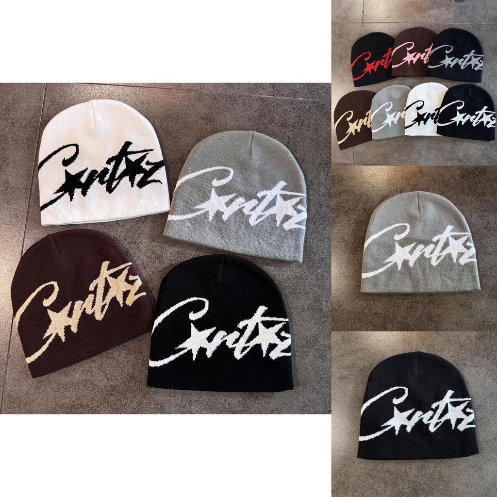 Городская Мода Высокая Шапка Бини С Узором Звезда Для Любителей Streetwear
