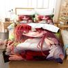 New 3D Anime Bed Sheet Set Beast Tamer Bedding Set Single Twin Full Queen King Size Bed Set Adult Kid Bedroom Duvet Cover Sets