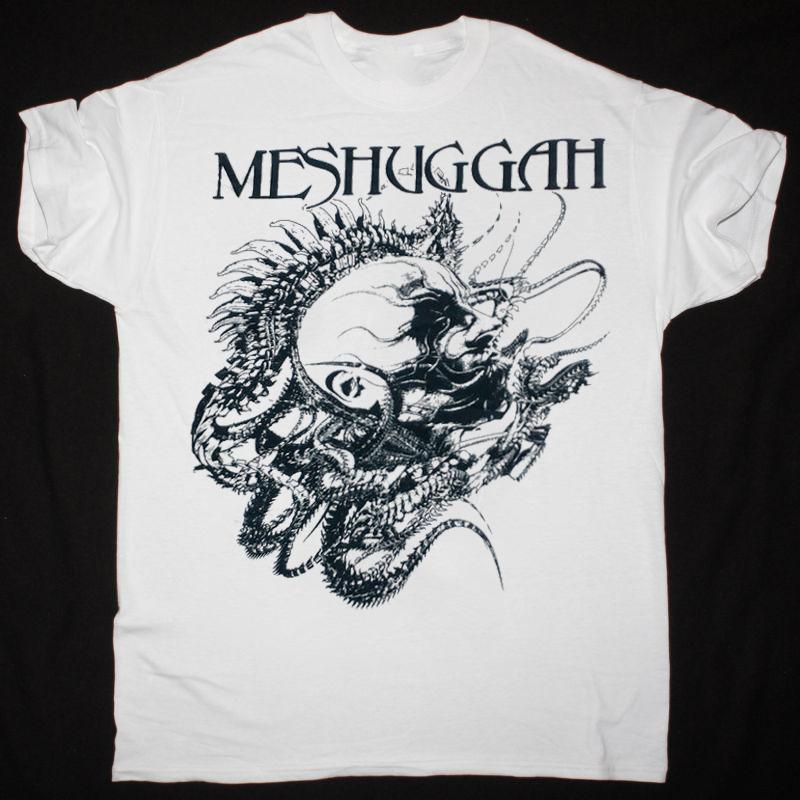 Meshuggah Тур 2016 Футболка с коротким рукавом Хлопок Белый Мужской Размер от S до 5XL Унисекс Футболка