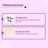 The Derma Co Набор ампул Fresh Mix с гликолевой и койевой кислотами для борьбы с пигментными пятнами и придания сияния. Для всех типов кожи. 14 мл