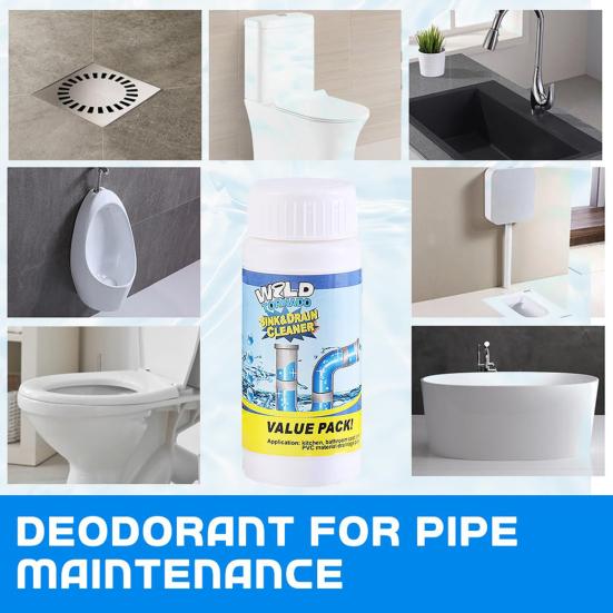 Yousheng Toilet Damper Hair Grease Soap Scum Toilet Dredging Agent Set Kitchen Bathroom Drain Unblocker Pipe Grease Dissolver