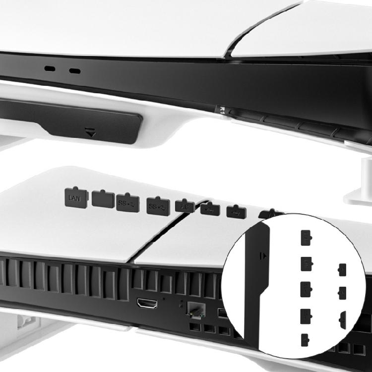 Gaming Accessories For Slim Dustproof Protector Game Console Silicone Dust Plugs Set