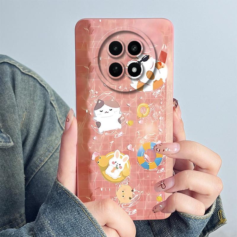 Для Realme 12 5G 12X Narzo 70X Чехол для телефона RMX3999 RMX3997 Funda Мягкий силикон Сладкий Расписной Модный Coque Чехол с цветочным принтом
