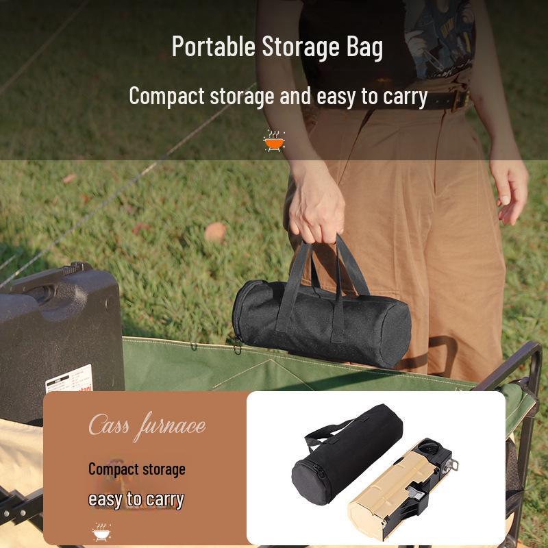 Compact Outdoor Folding Gas Stove for Camping, Hot Pot, Tea, and Magnetic Stove Cooking.