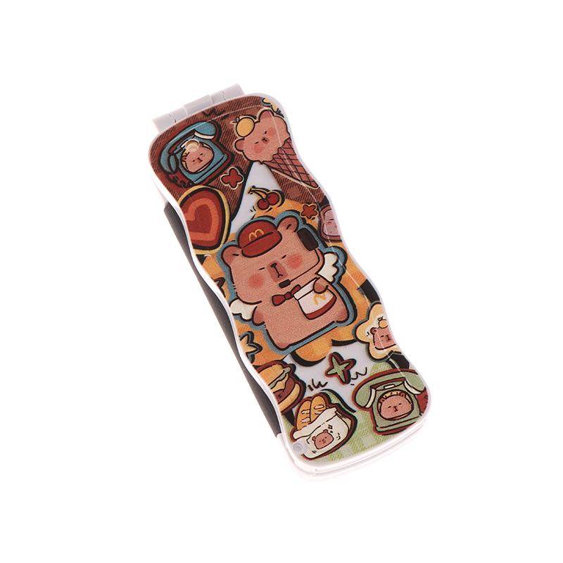 Мини-щетка для волос, складная массажная расческа, массаж головы, антистатическая портативная дорожная щетка для волос, расчески для волос для девочек с зеркалом