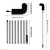 Bendable Head Gutter Cleaning Brush Extendable Balcony Gutter Brush  Gutter Cleaning Tools