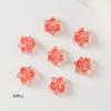 50 шт. 3D Ледяные Полупрозрачные Градиентные Цветы-Цветы Шармы для Ногтей Светящиеся Маникюрные Арт-Украшения для Дизайна Ногтей