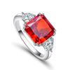 Gica Gema 100% 925 Sterling Silver Zircon Gemstone Wedding Engagement Ring For Women Fine Jewelry Gifts