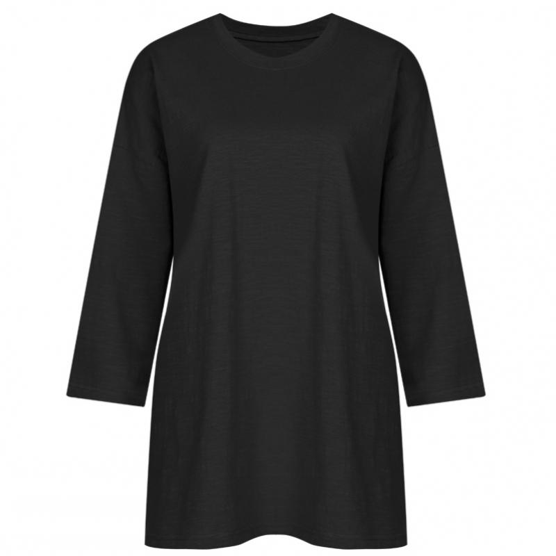 Shop Women S Four SeaSonS Round Slub Cotton 3 4 Sleeve Tee Dai wSh 1112 Lav