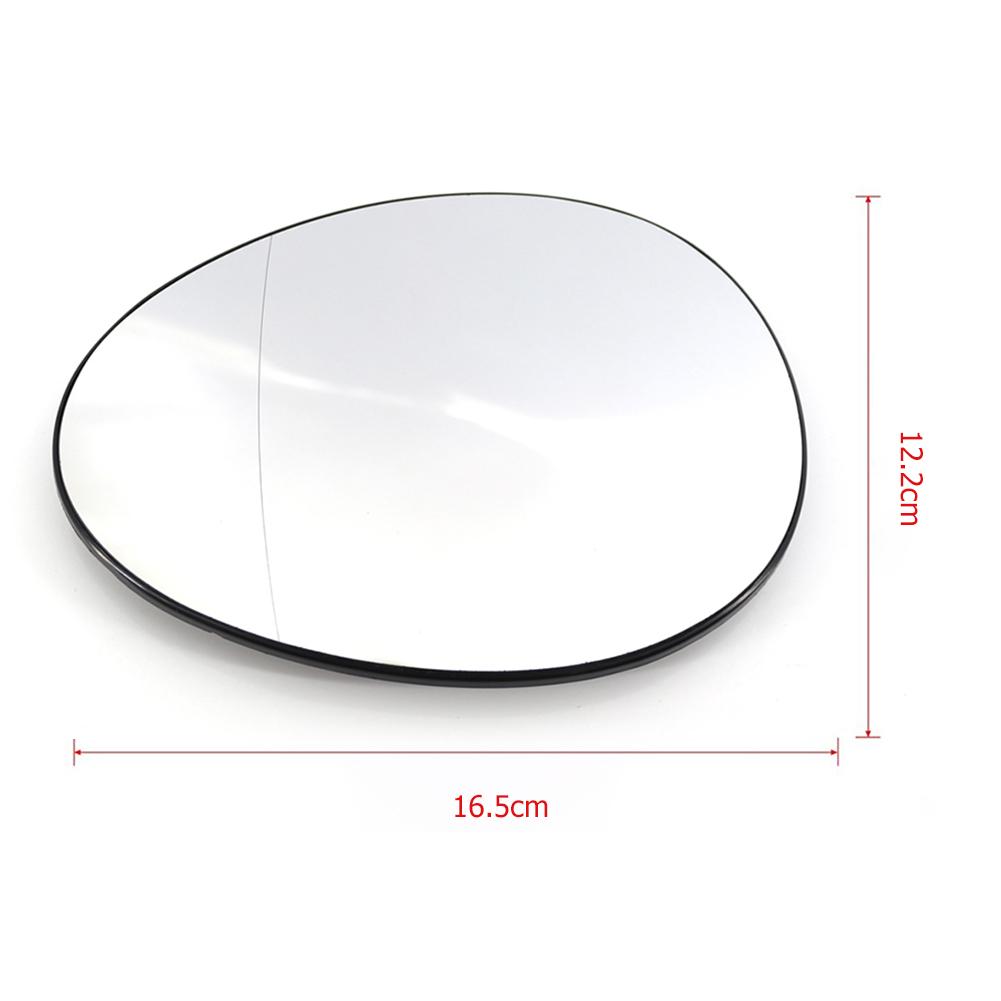 Side Rearview Mirror Glass Lens Heating Replacement for MK2 Mini R55 S/JCW/Clubman 2008-2014 Heated Side Rearview Mirror Glass