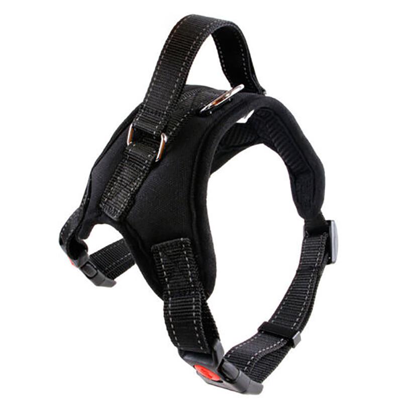 Nylon Dog Harness Collar Adjustable No-Pull Dog Harness Reflective Outdoor Pet Vest for Medium Large Dogs Pet Traction