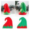 Рождественская шапка эльфа с колокольчиками красного и зеленого цвета с красными полями для рождественских вечеринок, костюмов и косплея