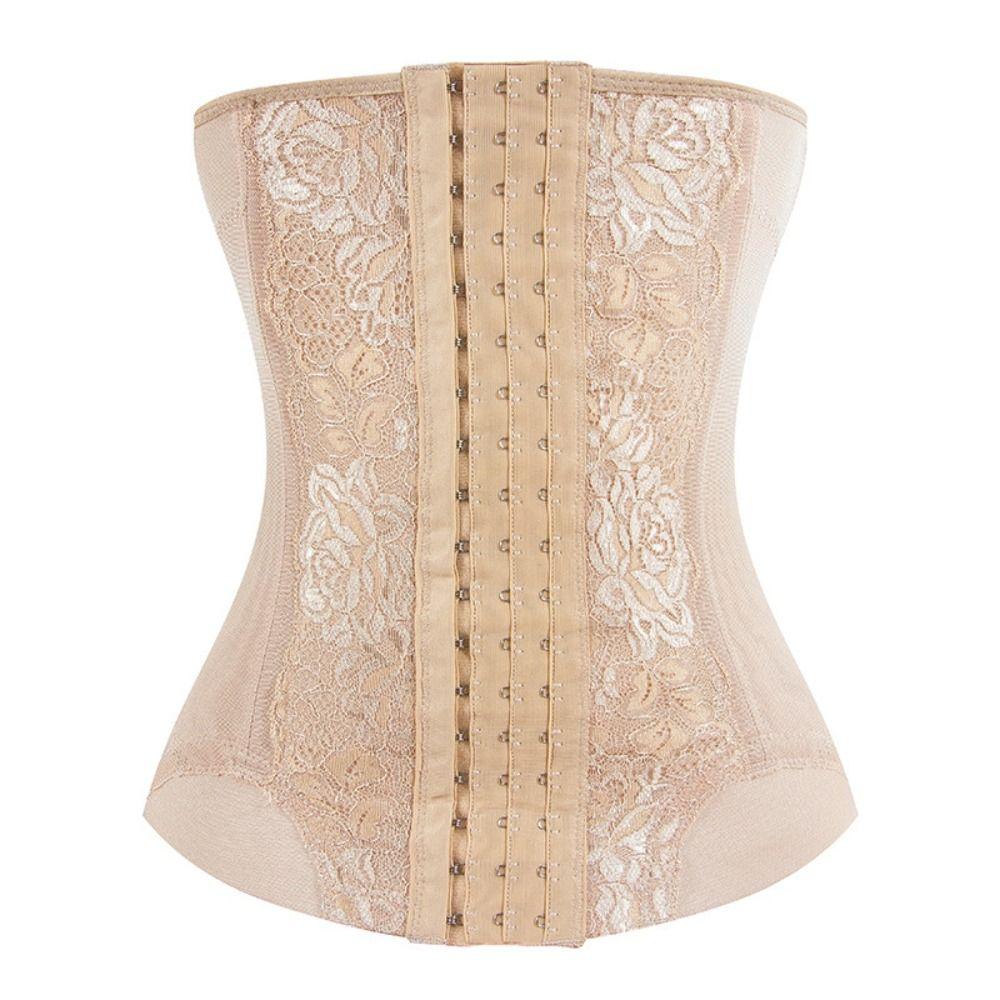 Дышащий сетчатый корсет для талии Стальные косточки Тренажер для талии Утягивающий пояс Пояс для похудения живота Повседневная носка