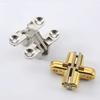 4Pcs Hidden Hinges Invisible Concealed Barrel Cross Door Hinge Bearing Wooden Box For Folding Window Furniture