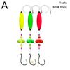 3 шт. оснастки для сома Поплавок для сома с крючком Для ловли сома, краппи, форели Рыболовные снасти Аксессуары Оборудование Оснастка 6/0 8/0