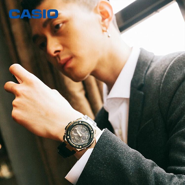 Casio Мужские часы G-STEEL Черные GST-S300G-1A9 GST-S300G-1A9