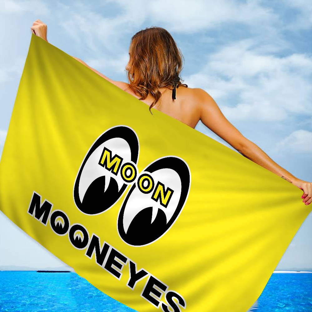 Полотенце для ванной Mooneyes Room из микрофибры, мягкое, хорошо впитывающее, дышащее, для девочек и детей, декоративное, с мультяшным рисунком, пляжное полотенце