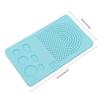 1 Set of Derivative Paper Winding Disc 20 Roots Needle Plate   Grid Tool(Blue)