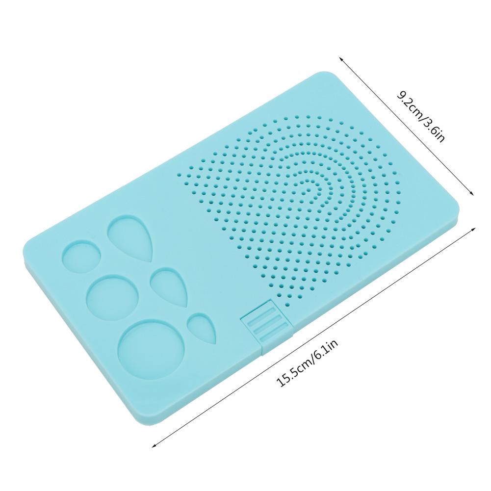 1 Set of Derivative Paper Winding Disc 20 Roots Needle Plate Grid Tool(Blue)