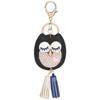 Keychain with Alloy Night Owl Shape Car Keyring with Cute Animal Pendant for Bags