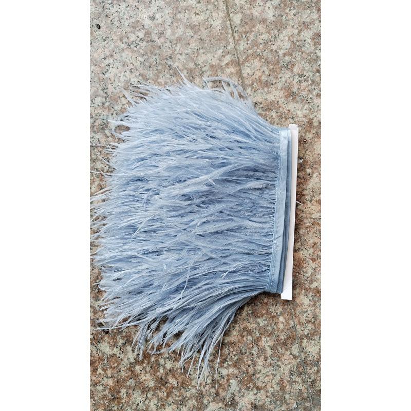 Decorative Feather Cloth Strip 10-15Cm Ostrich Hair Cloth Edge Dress Cuffs Latin Dance Skirt Diy Clothing Accessories
