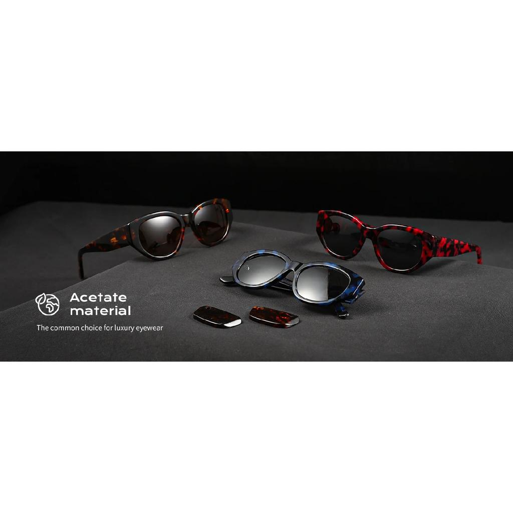 ZENOTTIC Women Butterfly Acetate Polarized Sunglasses Thick Frame UV400 Protection Sun Glasses Fashionable Ladies Shopping Gift