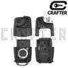 Key Crafters 1J0959753N 315/433MHz ID48 CHIP Remote Car Key For VW Volk Swagen Caddy Passat Golf Tiguan Touran 1J0959753AH/DA/DJ