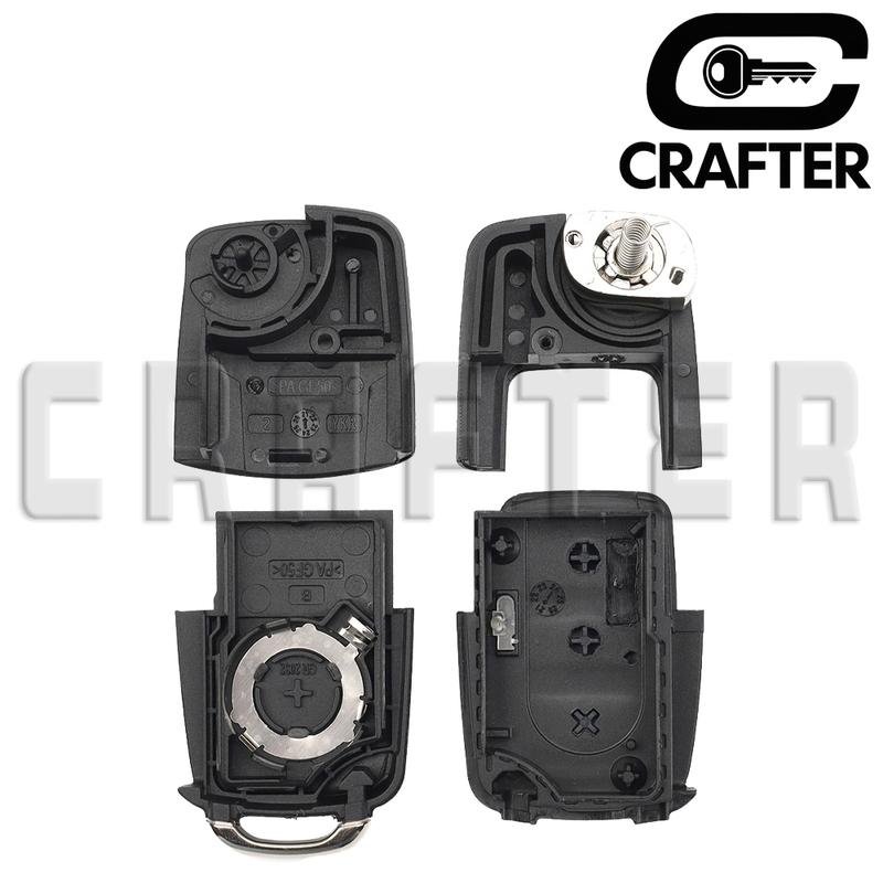 Key Crafters 1J0959753N 315/433MHz ID48 CHIP Remote Car Key For VW Volk Swagen Caddy Passat Golf Tiguan Touran 1J0959753AH/DA/DJ